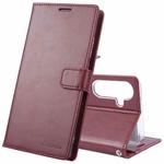 For Samsung Galaxy S24 5G GOOSPERY BLUE MOON Crazy Horse Texture Leather Phone Case(Wine Red)