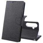 For Samsung Galaxy S24+ 5G GOOSPERY FANCY DIARY Cross Texture Leather Phone Case(Black)