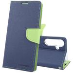 For Samsung Galaxy S24+ 5G GOOSPERY FANCY DIARY Cross Texture Leather Phone Case(Navy Blue)