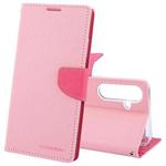 For Samsung Galaxy S24+ 5G GOOSPERY FANCY DIARY Cross Texture Leather Phone Case(Pink)