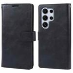 For Samsung Galaxy S24 Ultra 5G GOOSPERY MANSOOR DIARY 9 Card Slots Leather Phone Case(Black)