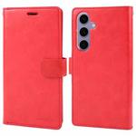 For Samsung Galaxy S24+ 5G GOOSPERY MANSOOR DIARY 9 Card Slots Leather Phone Case(Red)