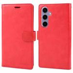 For Samsung Galaxy S24 5G GOOSPERY MANSOOR DIARY 9 Card Slots Leather Phone Case(Red)