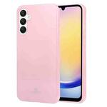 For Samsung Galaxy A25 GOOSPERY PEARL JELLY Shockproof TPU Phone Case(Pink)