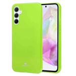 For Samsung Galaxy A35 GOOSPERY PEARL JELLY Shockproof TPU Phone Case(Fluorescent Green)