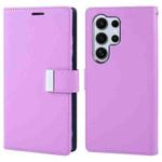 For Samsung Galaxy S24 Ultra 5G GOOSPERY RICH DIARY Crazy Horse Texture Leather Phone Case(Purple)