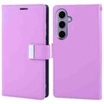 For Samsung Galaxy S24+ 5G GOOSPERY RICH DIARY Crazy Horse Texture Leather Phone Case(Purple)