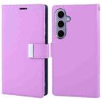 For Samsung Galaxy S24 5G GOOSPERY RICH DIARY Crazy Horse Texture Leather Phone Case(Purple)