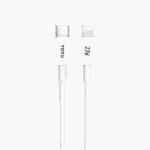 TOTU CB-1-PD 27W USB-C/Type-C to 8 Pin Data Cable, Length: 1m(White)