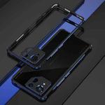 For ASUS ROG Phone 8 Lens Protector + Metal Frame Phone Case(Black Blue)