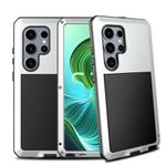For Samsung Galaxy S25 Ultra 5G Shockproof Life Waterproof Silicone + Zinc Alloy Phone Case(Silver)