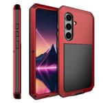 For Samsung Galaxy S25+ 5G Shockproof Life Waterproof Silicone + Zinc Alloy Phone Case(Red)