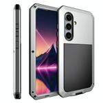 For Samsung Galaxy S25+ 5G Shockproof Life Waterproof Silicone + Zinc Alloy Phone Case(Silver)