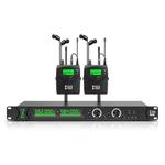 XTUGA RW2090 Professional Stage Wireless 2 Channel In Ear Monitoring System 2 in 1(EU Plug)