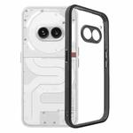 For Nothing Phone 2a Frosted TPU + Transparent PC Phone Case(Black)