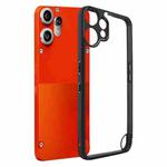 For Nothing CMF Phone 2 Pro Frosted TPU Hybrid Transparent PC Phone Case(Black)