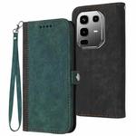 For Infinix Note 50 Pro+ Side Buckle Double Fold Hand Strap Leather Phone Case(Dark Green)