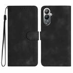 For Tecno Pova 4 Heart Pattern Skin Feel Leather Phone Case(Black)