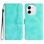 For Tecno Pova 6 Neo 5G / Spark 30 5G Heart Pattern Skin Feel Leather Phone Case(Light Blue)