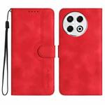 For Tecno Spark 30 Pro 4G Heart Pattern Skin Feel Leather Phone Case(Red)