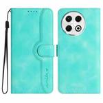 For Tecno Spark 30 Pro 4G Heart Pattern Skin Feel Leather Phone Case(Light Blue)