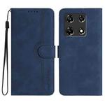 For Infinix Note 30 Pro Heart Pattern Skin Feel Leather Phone Case(Royal Blue)