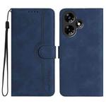 For Infinix Hot 30 Heart Pattern Skin Feel Leather Phone Case(Royal Blue)