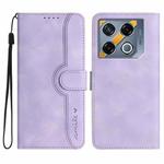 For Infinix GT 20 Pro Heart Pattern Skin Feel Leather Phone Case(Purple)