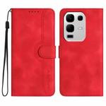 For Infinix Note 50x Heart Pattern Skin Feel Leather Phone Case(Red)