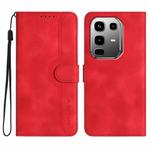 For Infinix Note 50 Pro+ Heart Pattern Skin Feel Leather Phone Case(Red)