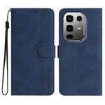 For Infinix Note 50 Pro+ Heart Pattern Skin Feel Leather Phone Case(Royal Blue)