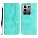 For Infinix Note 50 Pro+ Heart Pattern Skin Feel Leather Phone Case(Light Blue)