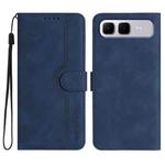 For Infinix Smart 10 Plus 4G Heart Pattern Skin Feel Leather Phone Case(Royal Blue)