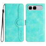 For Infinix Smart 10 Plus 4G Heart Pattern Skin Feel Leather Phone Case(Light Blue)