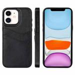 For iPhone 11 Litchi Leather Skin Card Slots Phone Case(Black)