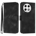 For Tecno Spark 30 Pro 4G Line Pattern Skin Feel Leather Phone Case(Black)