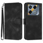 For Infinix GT 20 Pro Line Pattern Skin Feel Leather Phone Case(Black)