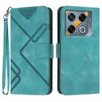 For Infinix GT 20 Pro Line Pattern Skin Feel Leather Phone Case(Light Blue)