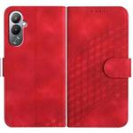 For Tecno Pova 4 YX0060 Elephant Head Embossed Phone Leather Case with Lanyard(Red)