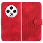 For Tecno Spark 30 4G Elephant Head Embossed Phone Leather Case with Lanyard(Red)