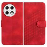 For Tecno Spark 30 Pro 4G Elephant Head Embossed Phone Leather Case with Lanyard(Red)