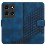 For Infinix Note 30 5G YX0060 Elephant Head Embossed Phone Leather Case with Lanyard(Royal Blue)