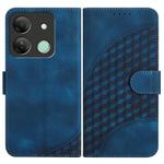 For Infinix Smart 7 HD YX0060 Elephant Head Embossed Phone Leather Case with Lanyard(Royal Blue)