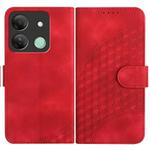 For Infinix Smart 7 HD YX0060 Elephant Head Embossed Phone Leather Case with Lanyard(Red)