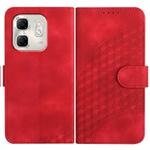 For Infinix Hot 50i / Smart 9 YX0060 Elephant Head Embossed Phone Leather Case with Lanyard(Red)