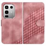 For Infinix Note 50 4G / Note 50 Pro 4G Elephant Head Embossed Phone Leather Case with Lanyard(Pink)