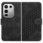 For Infinix Note 50 4G / Note 50 Pro 4G Elephant Head Embossed Phone Leather Case with Lanyard(Black)