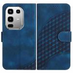 For Infinix Note 50 4G / Note 50 Pro 4G Elephant Head Embossed Phone Leather Case with Lanyard(Royal Blue)