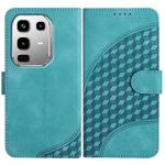 For Infinix Note 50 4G / Note 50 Pro 4G Elephant Head Embossed Phone Leather Case with Lanyard(Light Blue)