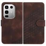 For Infinix Note 50 4G / Note 50 Pro 4G Elephant Head Embossed Phone Leather Case with Lanyard(Coffee)
